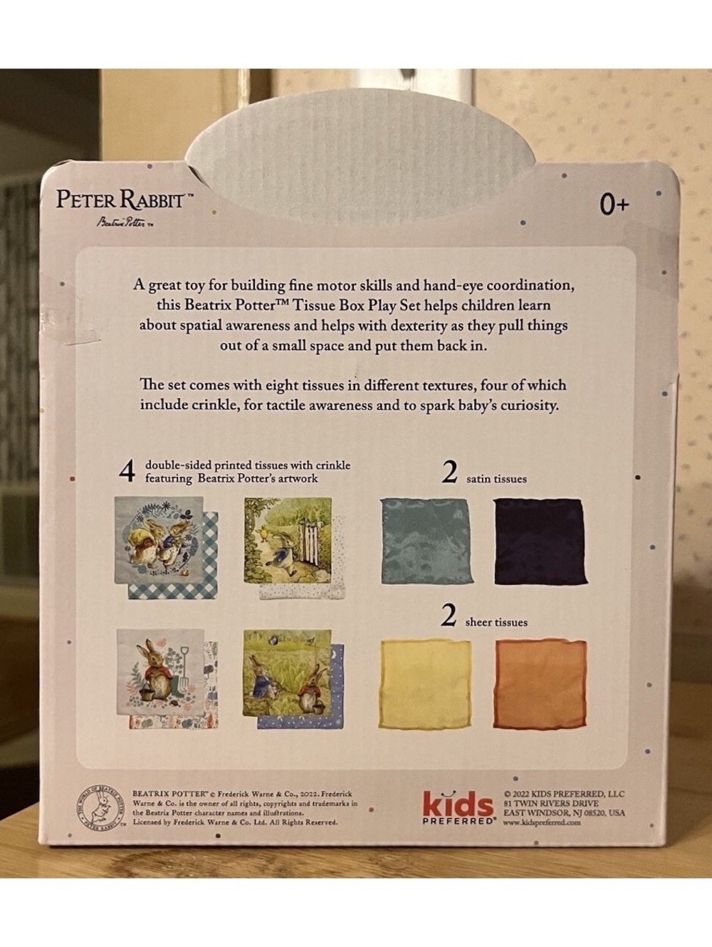 Beatrix Potter Peter Rabbit Play Tissue Box New - Picture 2 of 2
